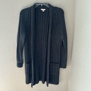 Gap long, gray cardigan